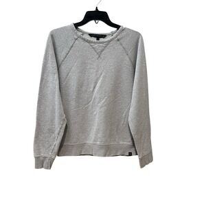 Pact Organic Women's Sweatshirt Size Small Crew Neck Heather Gray Classic‎ #N6-5